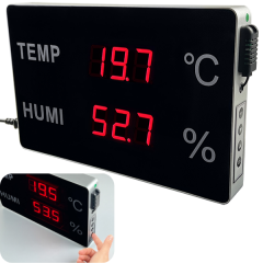 HE218A-TH Büyük LED Ekranlı Endüstriyel Sıcaklık ve Nem Ölçer