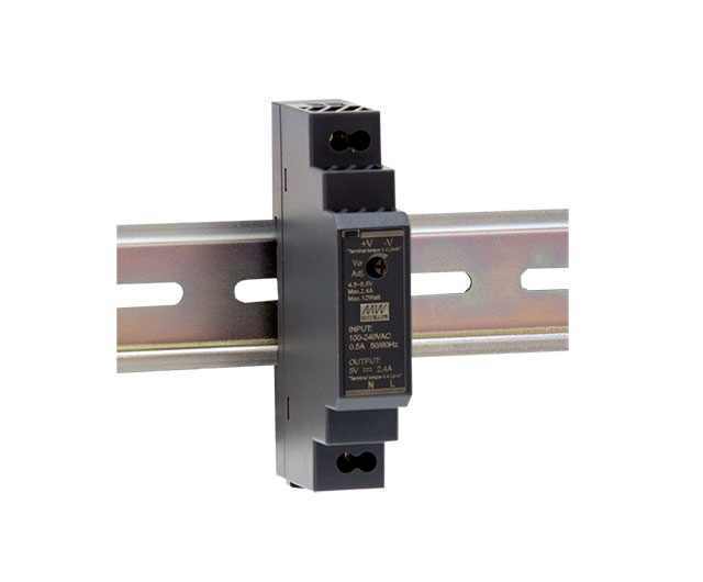 MeanWell 15W 12VDC 1.25A 85-264VAC Ray Montaj Güç Kaynağı