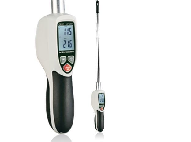 CEM DT-1880 Teleskobik Problu Hava Hızı ve Sıcaklık Ölçer Anemometre - Kayıt Özellikli