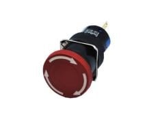 16mm Acil-Stop Buton Bas-Çevir 1NO/1NC