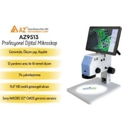 AZ 9513 Ekranlı Profesyonel HD Dijital Mikroskop