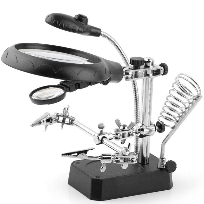 TE-800 Led Büyüteçli  Havya Standı