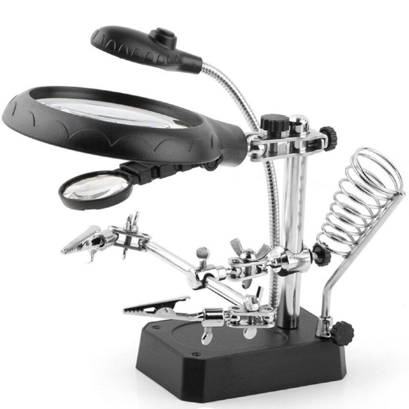 TE-800 Led Büyüteçli  Havya Standı