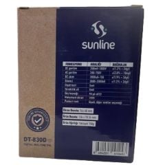 Sunline DT-830D Dijital Multimetre Ölçü Aleti