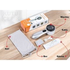 Skalalı Işıklı Büyüteç 30X Şarj Edilebilir | 4 Renkli Led