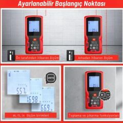 MTR80 80M Lazermetre Lazer Mesafe Ölçer