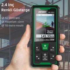 Sndway SW-150GQ Yeşil Lazerli 150 Metre Kameralı Lazermetre