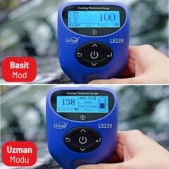 Linshang LS239 Profesyonel Oto Boya Kalınlık Ölçer | Türkçe Menü
