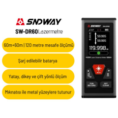 Sndway SW-DR60 Çift Yön Lazerli Lazermetre 60m+60m