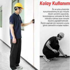 Sndway SW-DR60 Çift Yön Lazerli Lazermetre 60m+60m