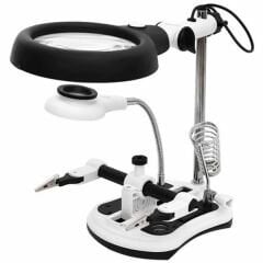 MG16130-108C Büyüteçli Bord Tutuculu Havya Standı