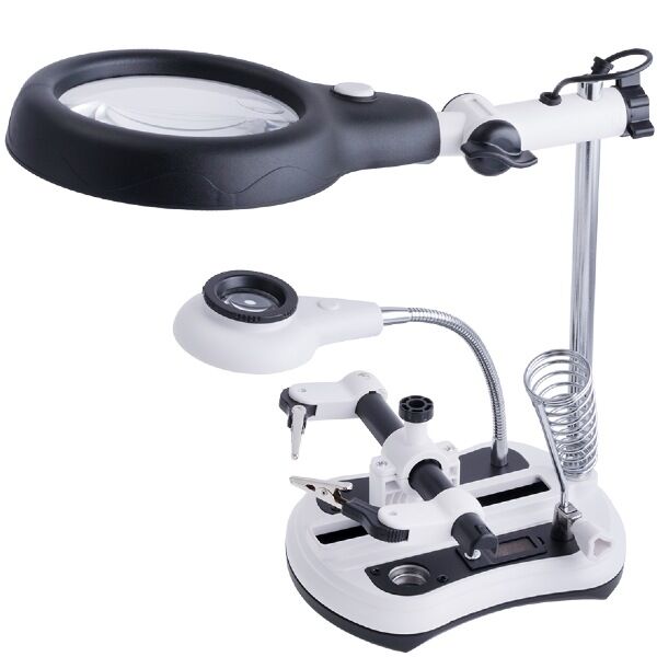 MG16130-108C Büyüteçli Bord Tutuculu Havya Standı