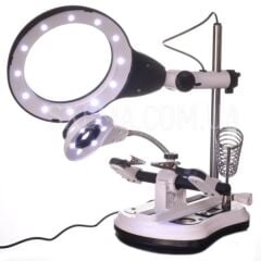 MG16130-108C Büyüteçli Bord Tutuculu Havya Standı