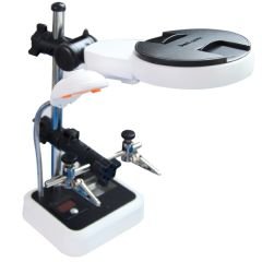 MG16129DC Ledli Büyüteçli  Havya Standı