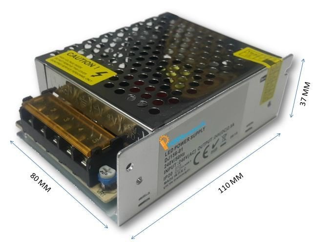 24V DC 2.5A Led Trafosu - Metal Kasa Adaptör