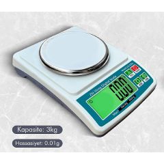 ZH-8263 Dijital Hassas Terazi (3KG / 0.01GR)