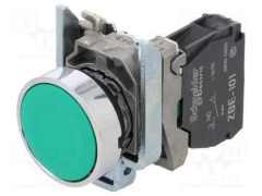 Schneider XB4BA31 Yaylı Buton Yeşil 1NA