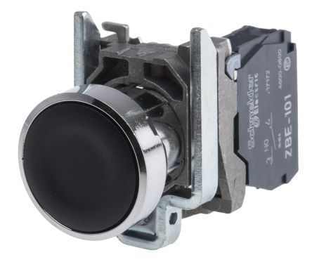 Schneider XB4BA21 Yaylı Buton Siyah 1NA