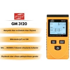 Benetech GM3120 Manyetik Alan EMF Ölçer