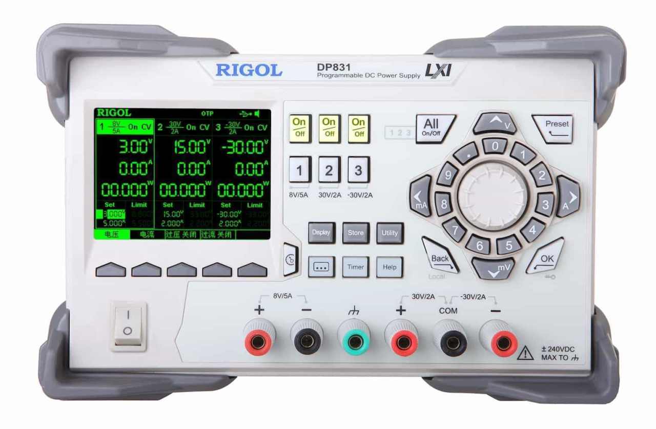 Rigol DP831 160W 3 Çıkışlı 30V Güç Kaynağı