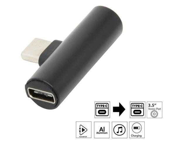 Sunline 192423 Type-C Kulaklık ve Şarj Dönüştürücü Adaptör