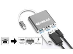 Sunline 17058 Usb 3.1 Type-C Hdmi/Usb 3.0 Dönüştürücü