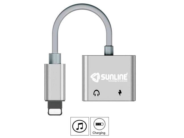 Sunline 192401 iPhone Kulaklık ve Şarj Dönüştürücü