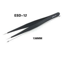 ESD-12 Düz ince uçlu Cımbız