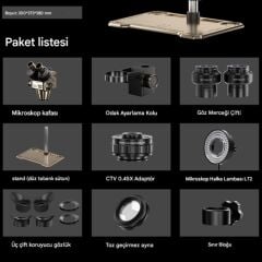 Mechanic Robot 7060T 60X HD Trinoküler Stereo Mikroskop