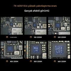 Mechanic Robot 7060T 60X HD Trinoküler Stereo Mikroskop