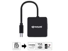 Sunline 170627 Mini DisplayPort-Hdmi/Dvi/Vga Dönüştürücü
