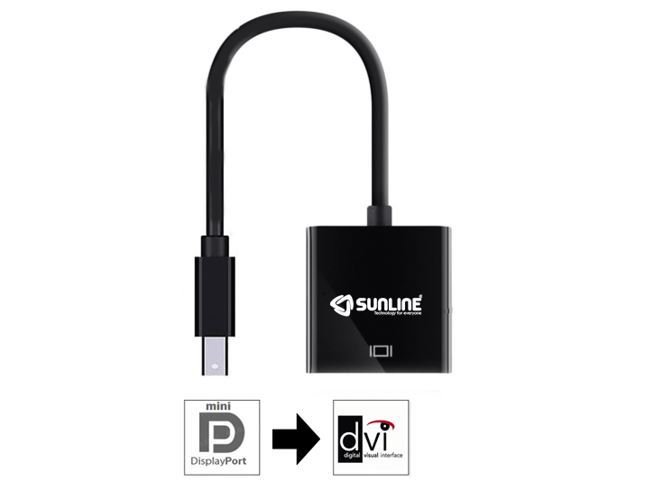 Sunline 170623 Mini DisplayPort-DVI Dönüştürücü