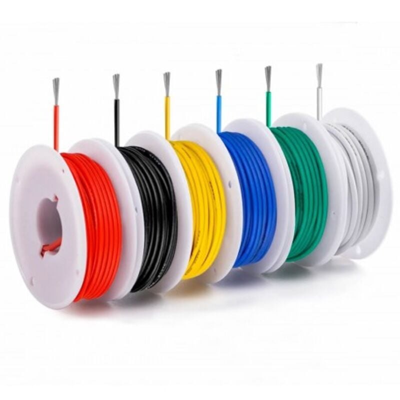 6 Renk 28Awg 60 Metre Montaj Kablosu Seti