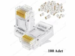Cat6 100'lü RJ45 Jack Konnektör