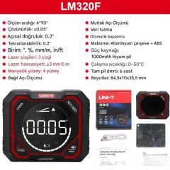 Unit LM320F Yüksek Hassasiyetli Açı Ölçer