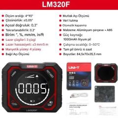 Unit LM320F Yüksek Hassasiyetli Açı Ölçer