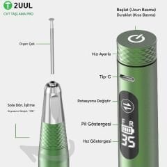 2UUL DA85 Cvt Pro Şarjlı Taşlama Makinesi