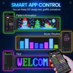 5V Usb Esnek Matris Led Ekran Panel