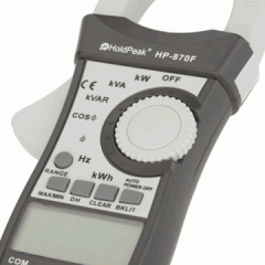 Holdpeak HP-870F AC True RMS Güç Ölçer Pensampermetre