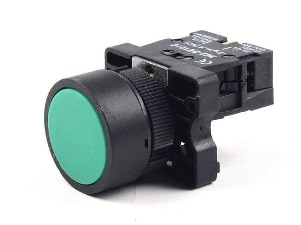 XB2-EA31 Yeşil 22mm Plastik Yaylı Buton