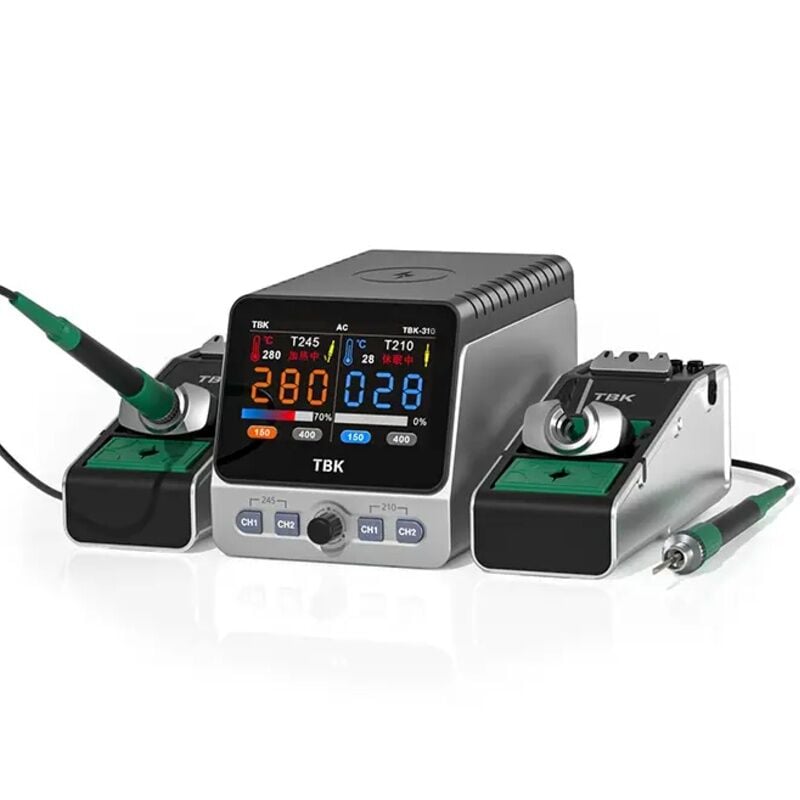 TBK 310 Çift İstasyonlu 250W Havya İstasyonu