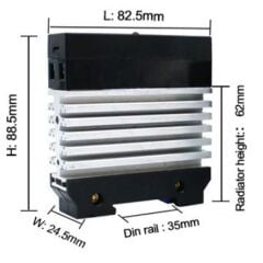 Ray Tipi Soğutuculu 60A Slim SSR Röle
