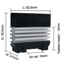 Ray Tipi Soğutuculu 40A Slim SSR Röle