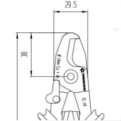 Piergiacomi TC-14 Elektrik Kablo Kesme Pensesi