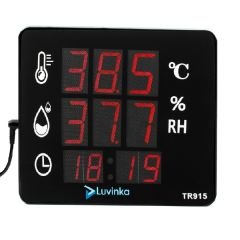 Luvinka TR915 Dijital Termo&Higrometre | Saat-Alarm-21cm Ekran