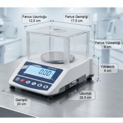 Desis BTU-M Bakanlık Onaylı Hassas Terazi 600GR | 0.01GR