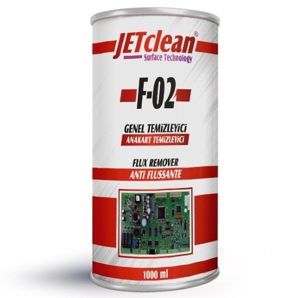 JetClean F-02 1000ml Sıvı Anakart Flux Temizleyici