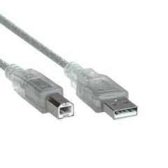USB 2.0 Şeffaf 1.5 mt Yazıcı Kablosu