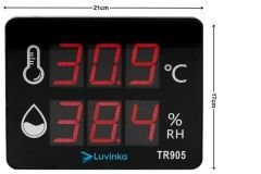 Luvinka TR905 Duvar Tipi Dijital Termo&Higrometre | Alarm-21cm Ekran