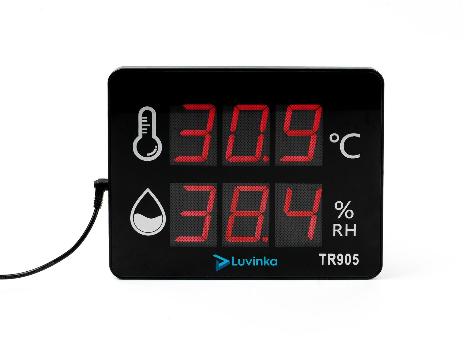 Luvinka TR905 Duvar Tipi Dijital Termo&Higrometre | Alarm-21cm Ekran